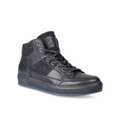 Baskets NOIR DENIM SIDE CUIR