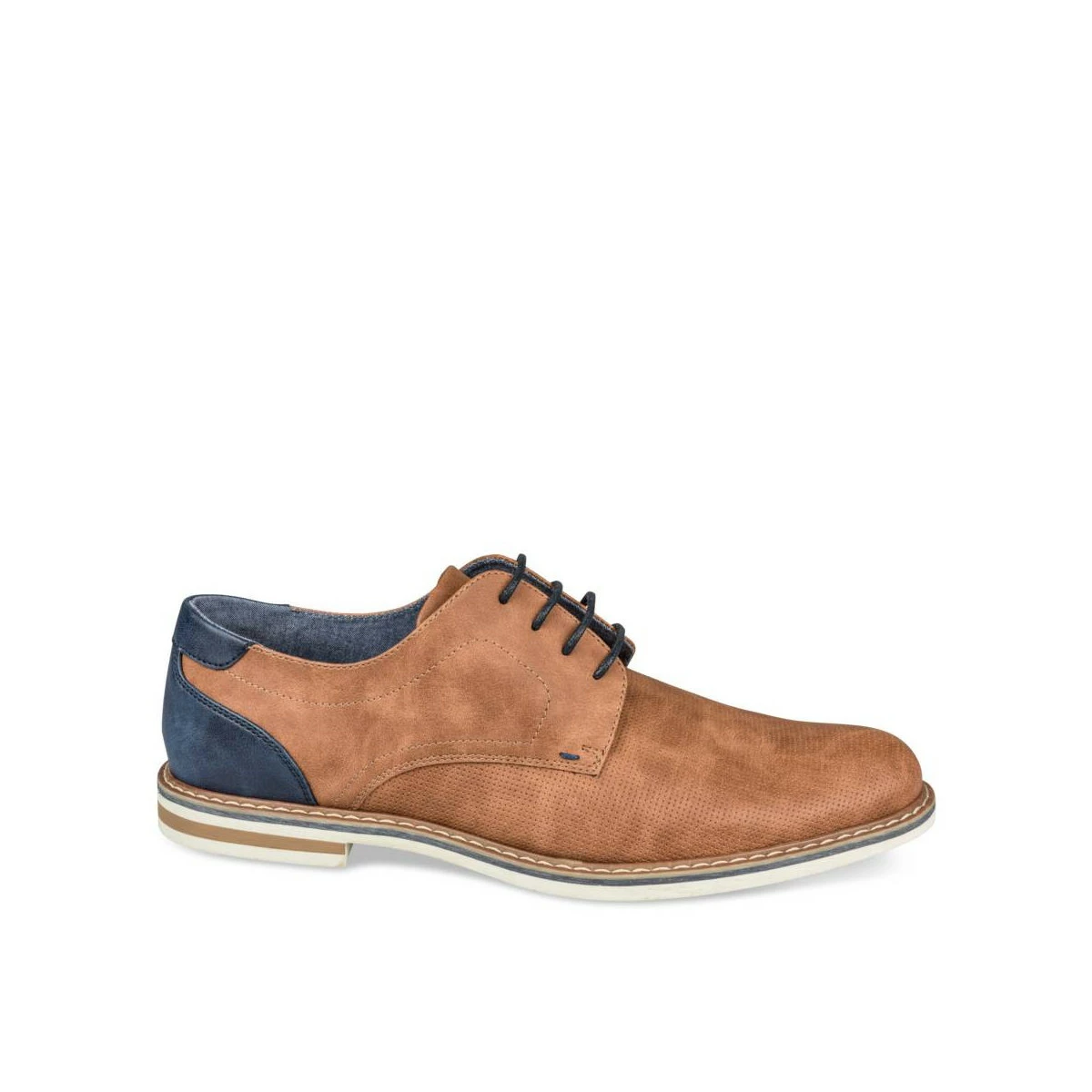 Derbies COGNAC DENIM SIDE – Image 2