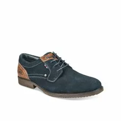 Derbies MARINE DENIM SIDE CUIR