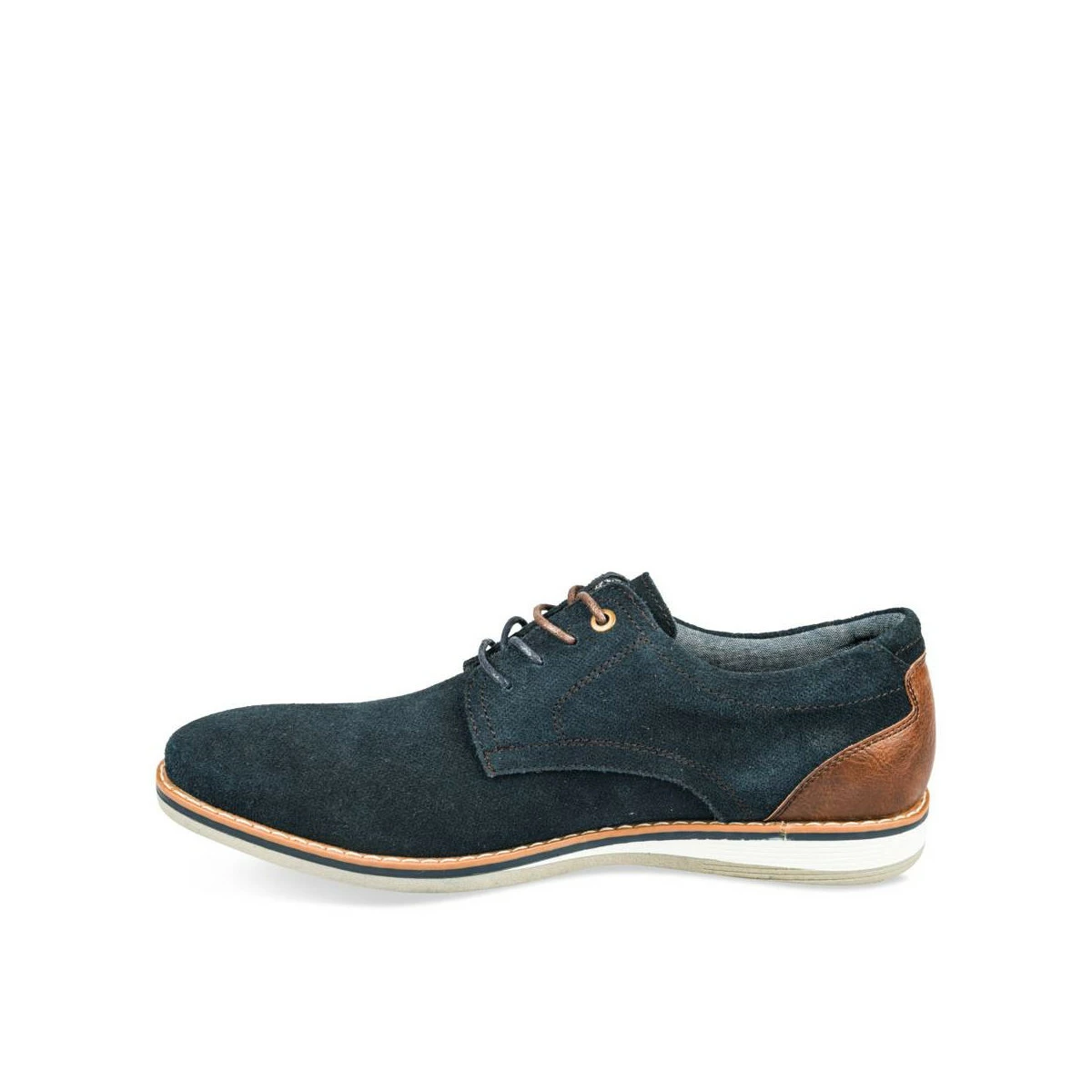 Derbies MARINE DENIM SIDE CUIR – Image 4