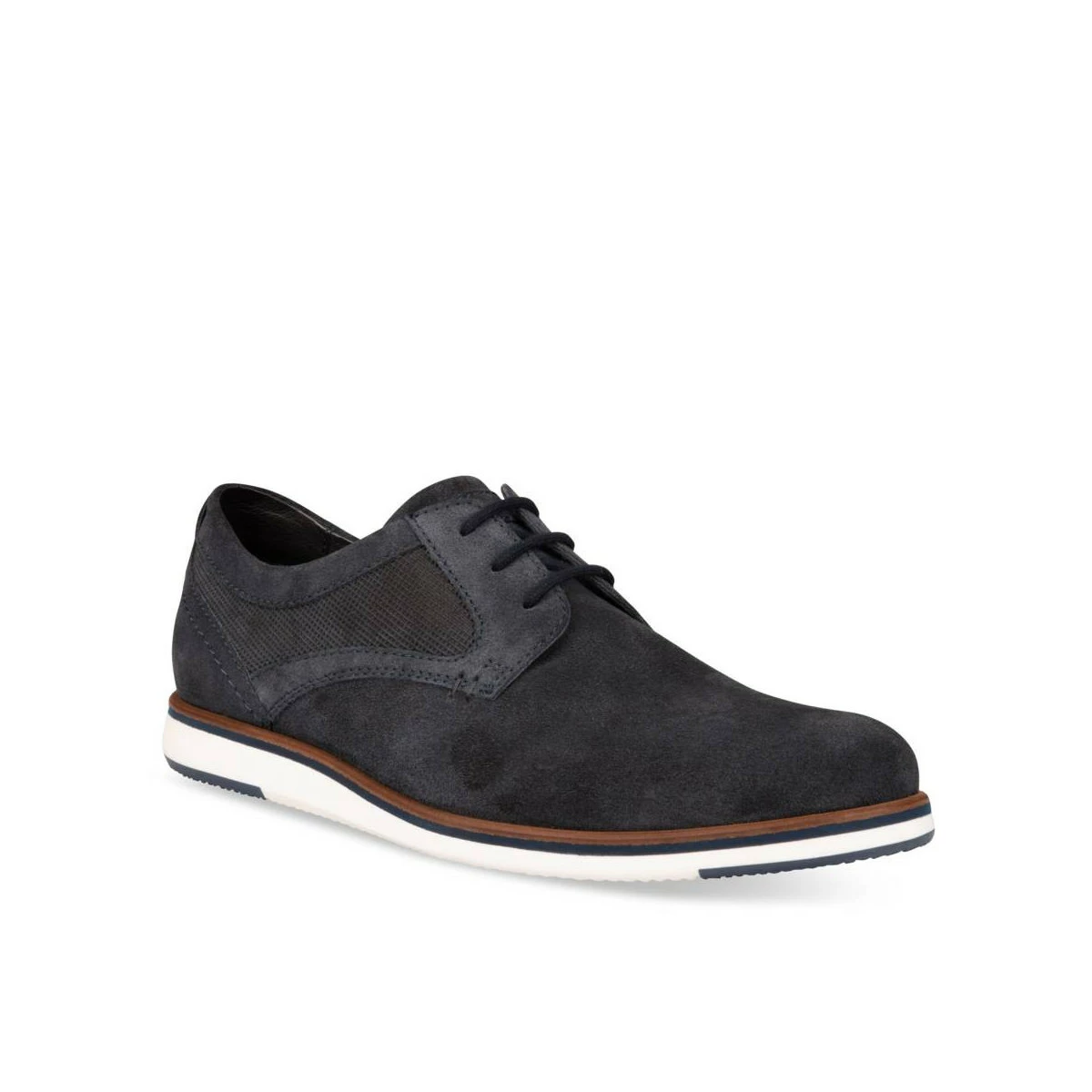 Derbies MARINE DENIM SIDE CUIR