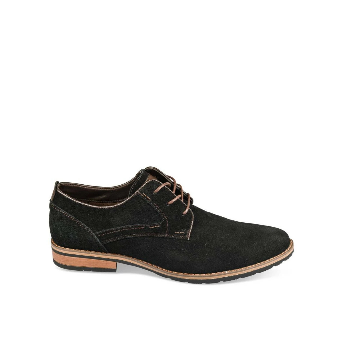 Derbies NOIR DENIM SIDE CUIR – Image 2