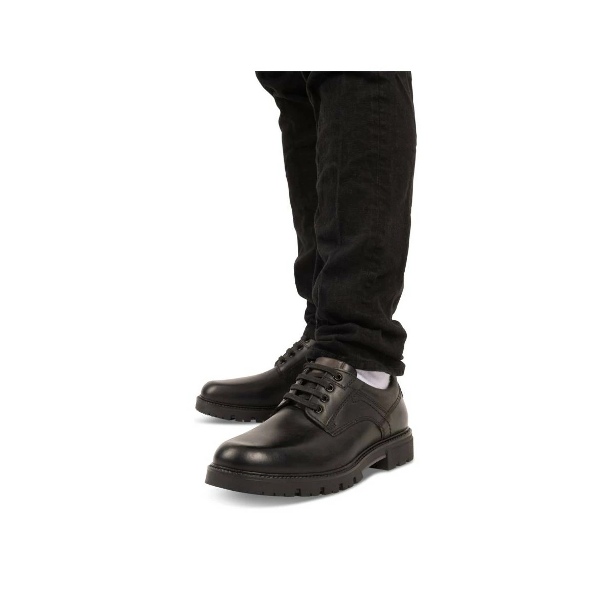 Derbies NOIR DENIM SIDE CUIR – Image 7