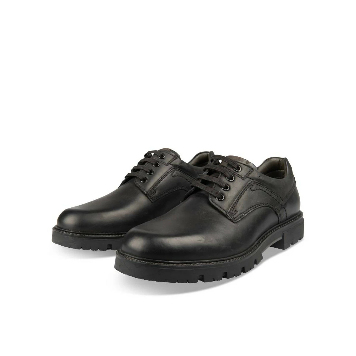 Derbies NOIR DENIM SIDE CUIR