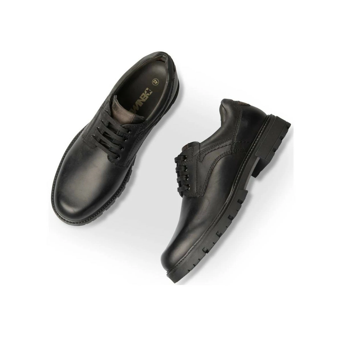 Derbies NOIR DENIM SIDE CUIR – Image 5