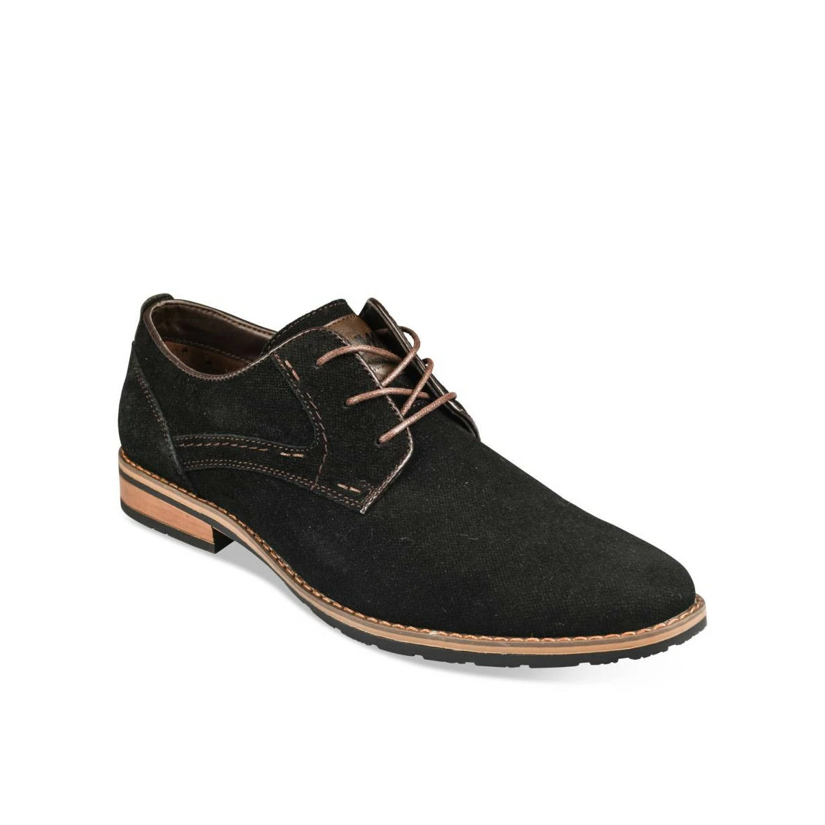 Derbies NOIR DENIM SIDE CUIR