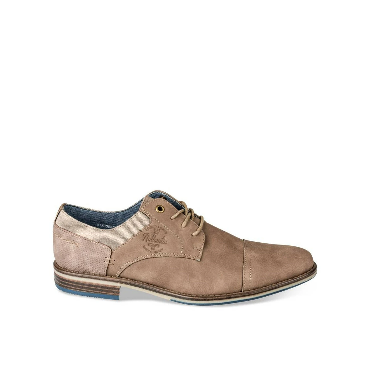 Derbies TAUPE DENIM SIDE – Image 2