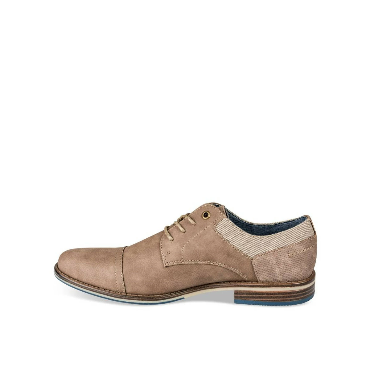 Derbies TAUPE DENIM SIDE – Image 4