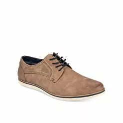 Derbies TAUPE DENIM SIDE