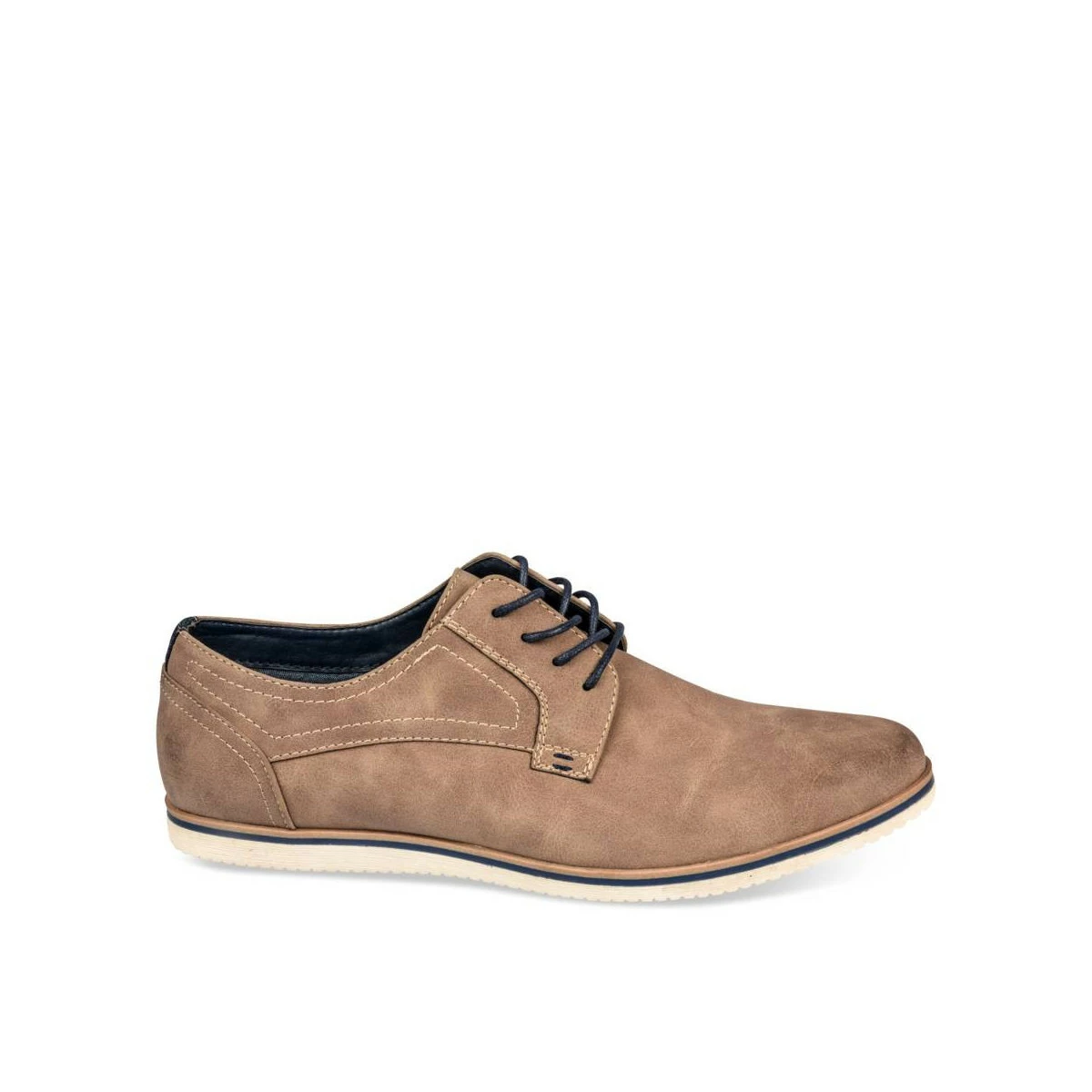 Derbies TAUPE DENIM SIDE – Image 2