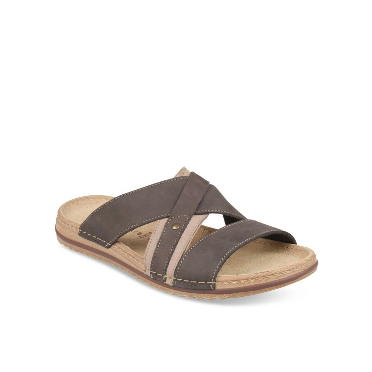 Mules MARRON CAPE BOARD CUIR – Image 2