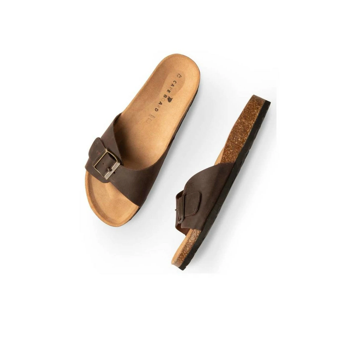 Mules MARRON CAPE BOARD CUIR – Image 4